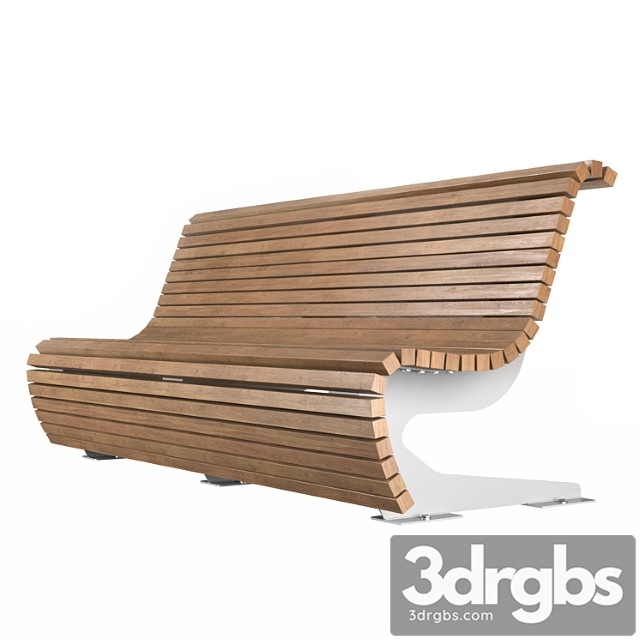 Bench Green Line Punto Group 3dsmax Download - thumbnail 1