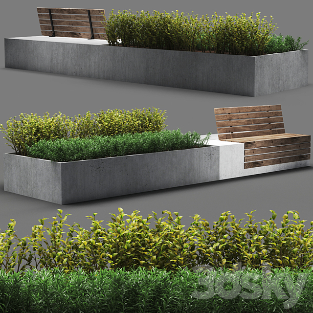 bench1046 3DSMax File - thumbnail 1