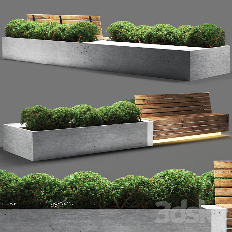 bench711 3DS Max - thumbnail 1