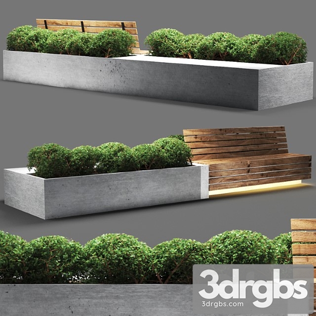 Bench711 3dsmax Download - thumbnail 1