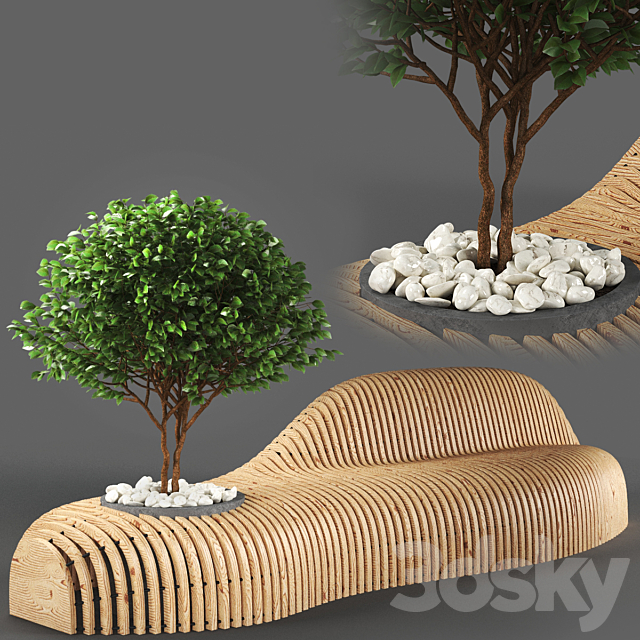 bench737 3DSMax File - thumbnail 1