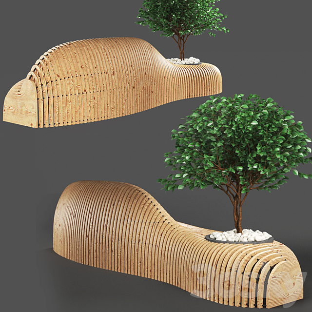 bench737 3DSMax File - thumbnail 2