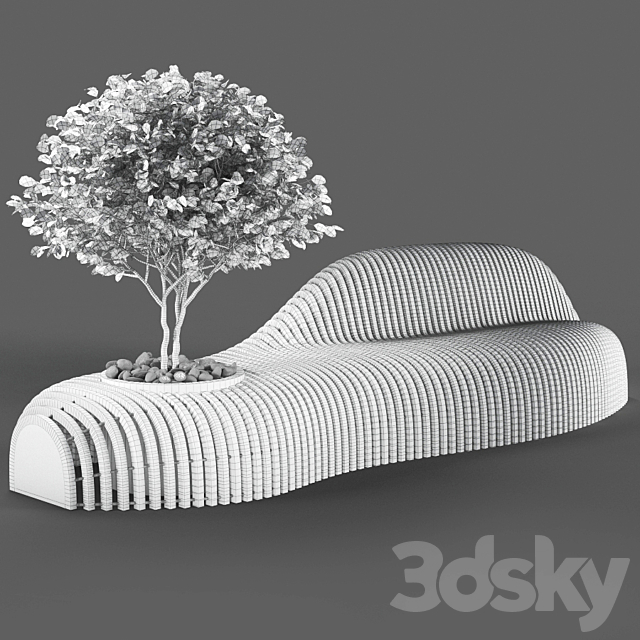 bench737 3DSMax File - thumbnail 3