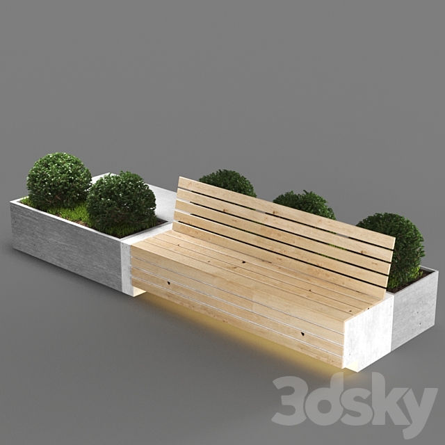 bench939 3DS Max Model - thumbnail 2