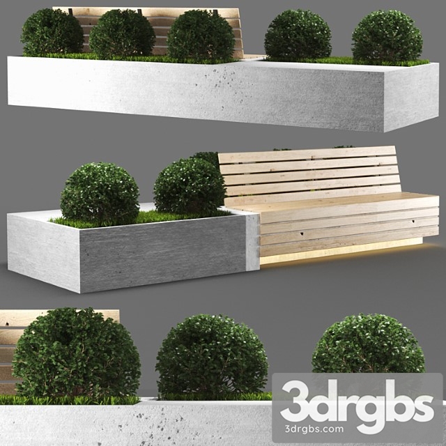 Bench939 3dsmax Download - thumbnail 1