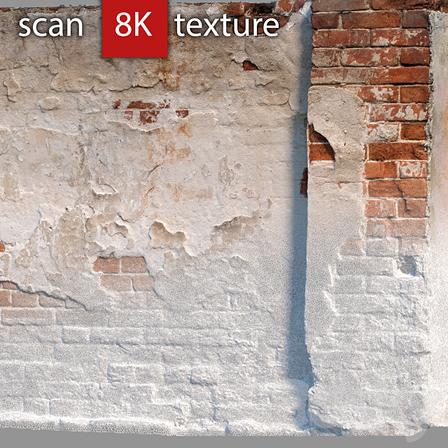 Brick wall with destruction 61 3DS Max Model - thumbnail 3