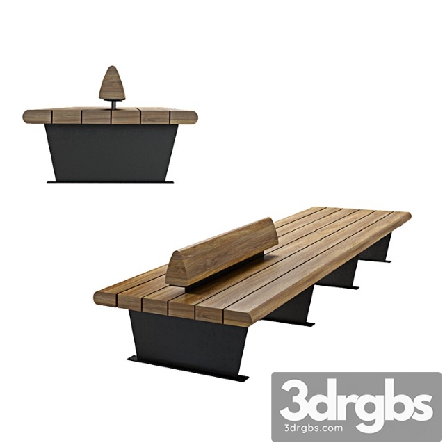 Canape Bench 3dsmax Download - thumbnail 1