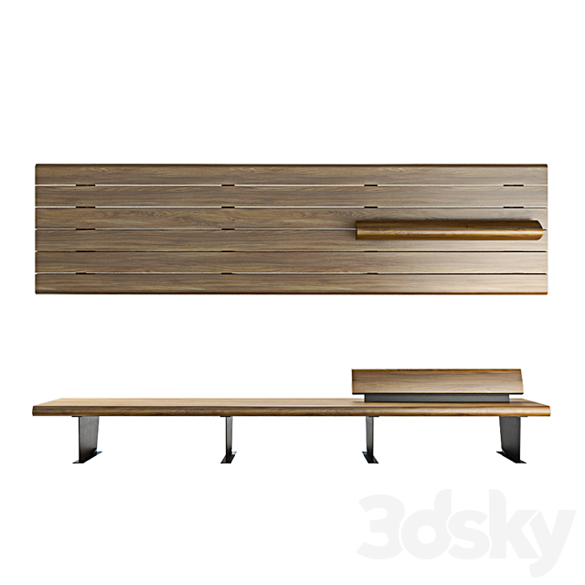 Canape  bench 3DSMax File - thumbnail 3