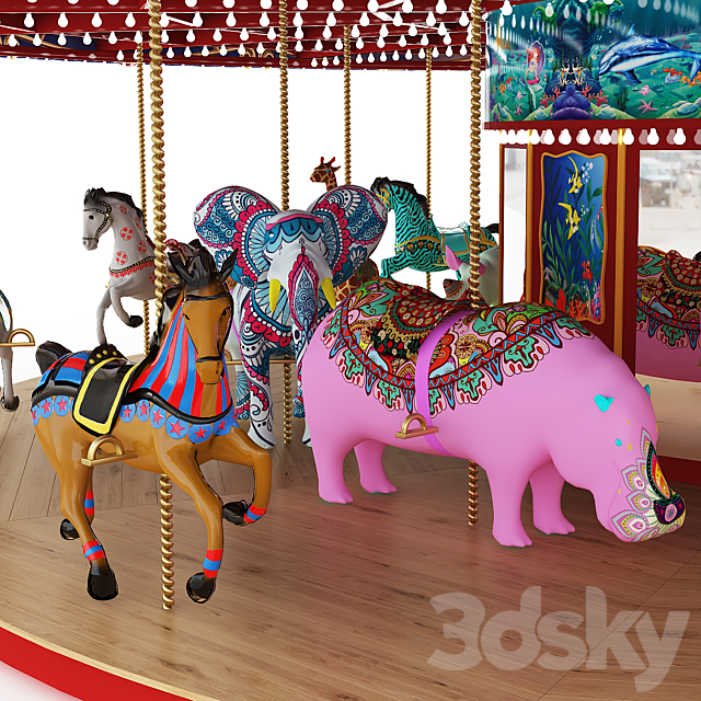 Carousel 3DS Max Model - thumbnail 3