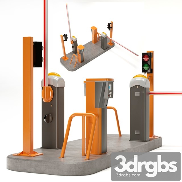 Checkpoint barrier 3dsmax Download - thumbnail 1