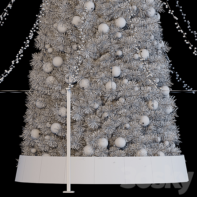 Christmas Tree Street 3DS Max Model - thumbnail 6