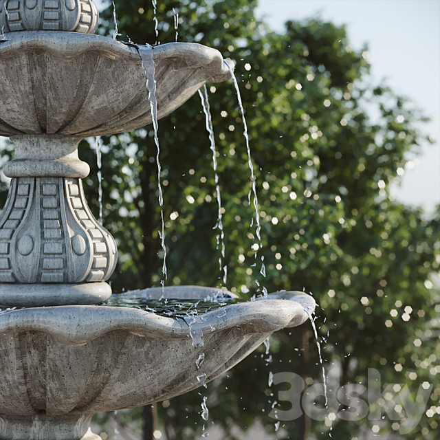 Classic Fountain 1 3DSMax File - thumbnail 3