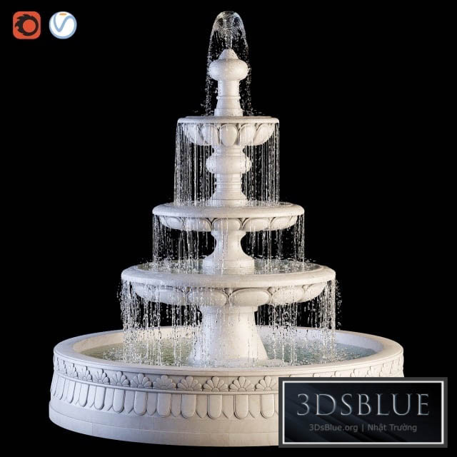 classic fountain 3DS Max - thumbnail 3