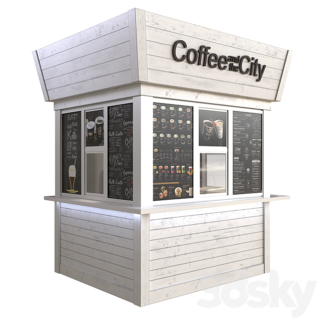 coffee_and_the_city 3DS Max Model - thumbnail 2