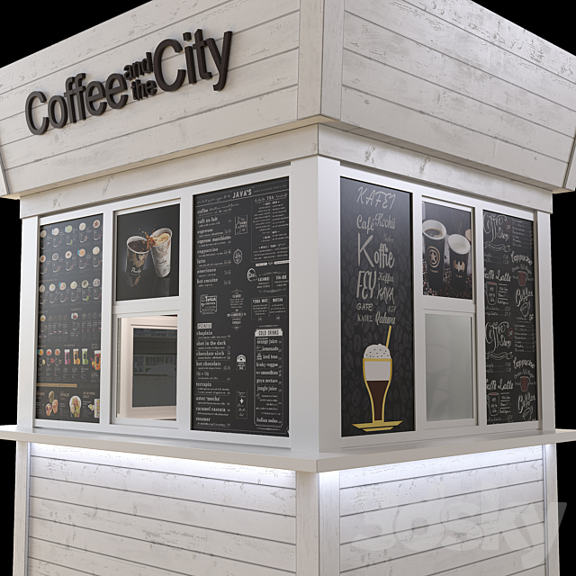 coffee_and_the_city 3DS Max Model - thumbnail 3