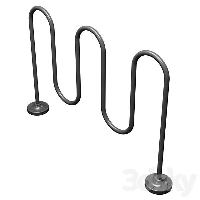 Commercial Bike Rack (Set 3) 3DSMax File - thumbnail 3