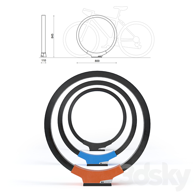 Cycle parking Mmcite Gomez 3DSMax File - thumbnail 2