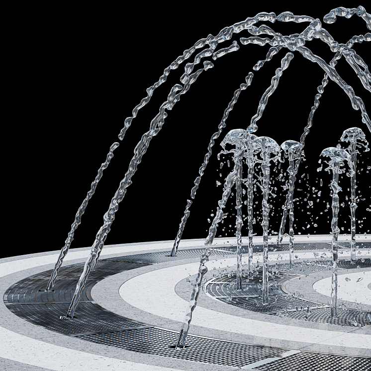 Dry fountain 01 3DS Max - thumbnail 2