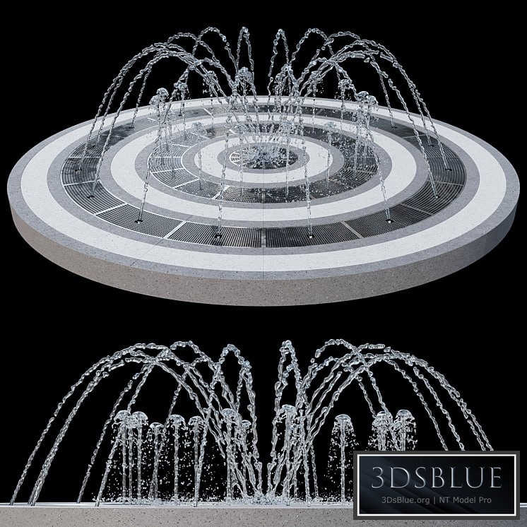 Dry fountain 01 3DS Max - thumbnail 3