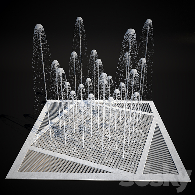 Dry Fountain 3DSMax File - thumbnail 1