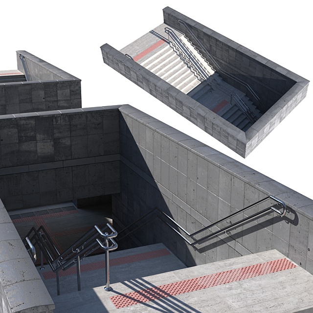 Entrance to the underground passage 3ds Max - thumbnail 1