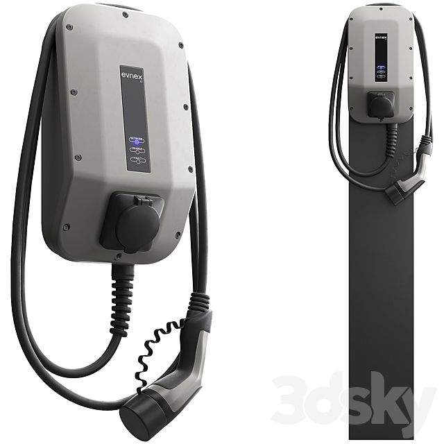 Evnex X Series Smart Universal EV Charger 3ds Max - thumbnail 1