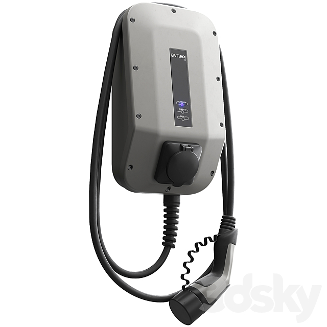 Evnex X Series Smart Universal EV Charger 3ds Max - thumbnail 2