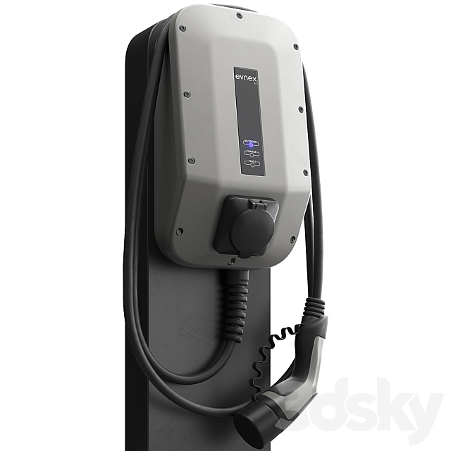 Evnex X Series Smart Universal EV Charger 3ds Max - thumbnail 3