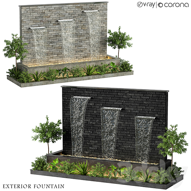 Exterior fountain 22 3DSMax File - thumbnail 2