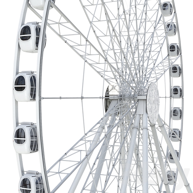 Ferris wheel 55 meters 3ds Max - thumbnail 3