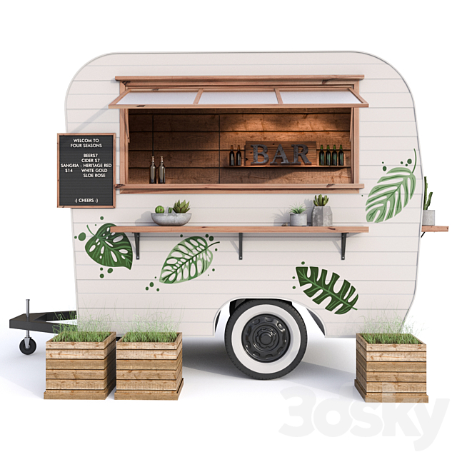 Food_truck 3ds Max - thumbnail 2