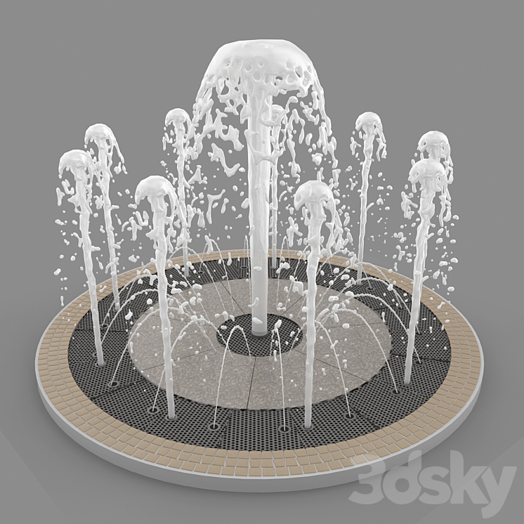 Fountain 3DS Max - thumbnail 1