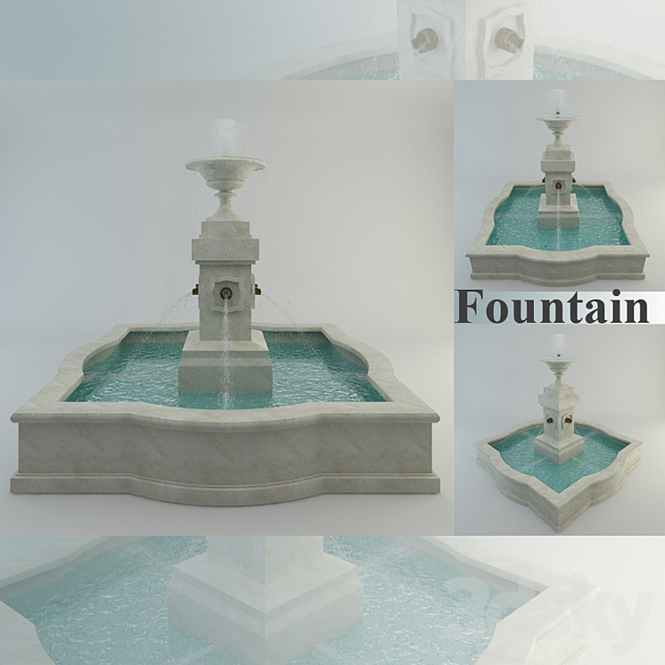 Fountain 3DS Max - 3ds Max Files