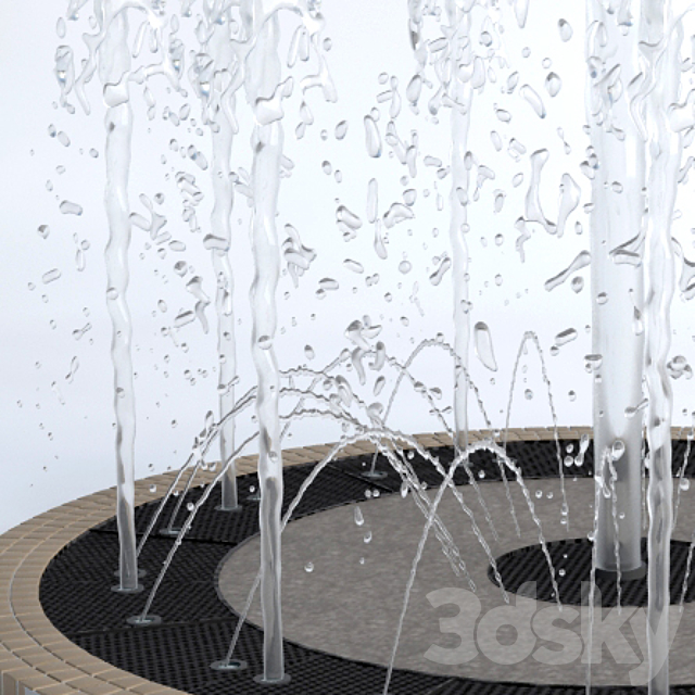 Fountain 3DS Max Model - thumbnail 2