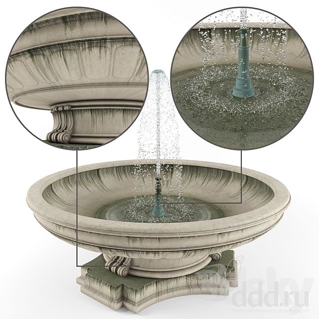 Fountain 3DS Max Model - thumbnail 1