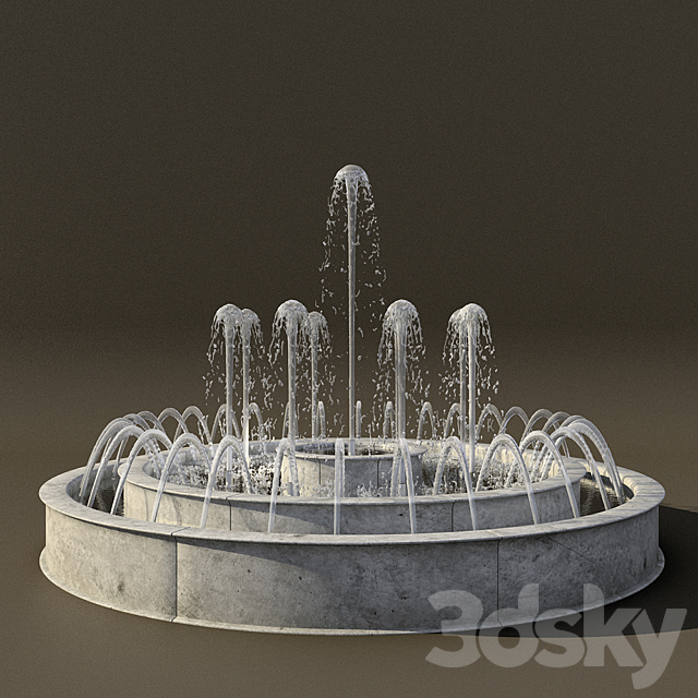 Fountain 3DSMax File - thumbnail 1