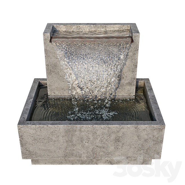 Fountain campania 3DSMax File - thumbnail 3