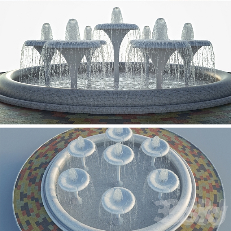 Fountain city 3DS Max - thumbnail 1