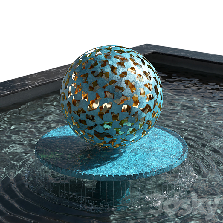 Fountain – Water Mantle by David Harber 3DS Max - thumbnail 2