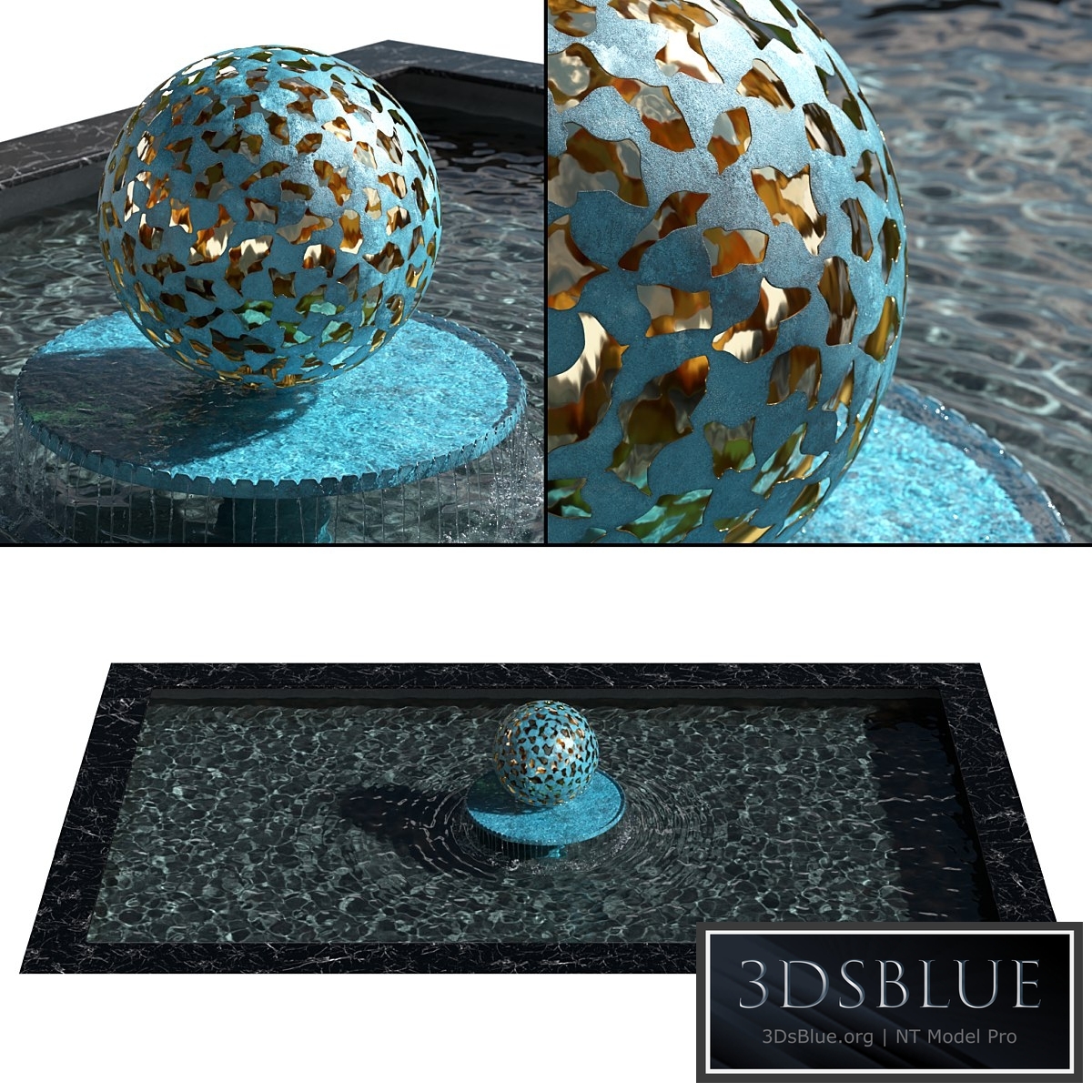 Fountain – Water Mantle by David Harber 3DS Max - thumbnail 3