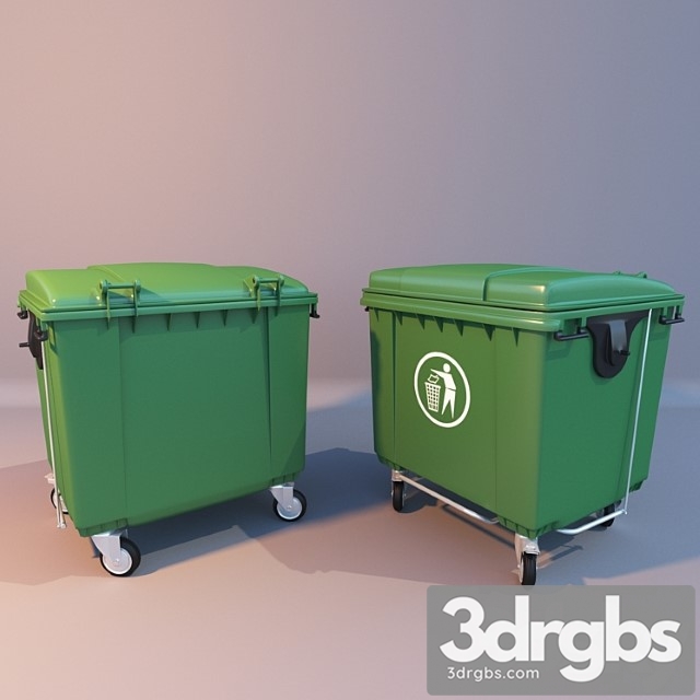 Garbage Container 3dsmax Download - thumbnail 1