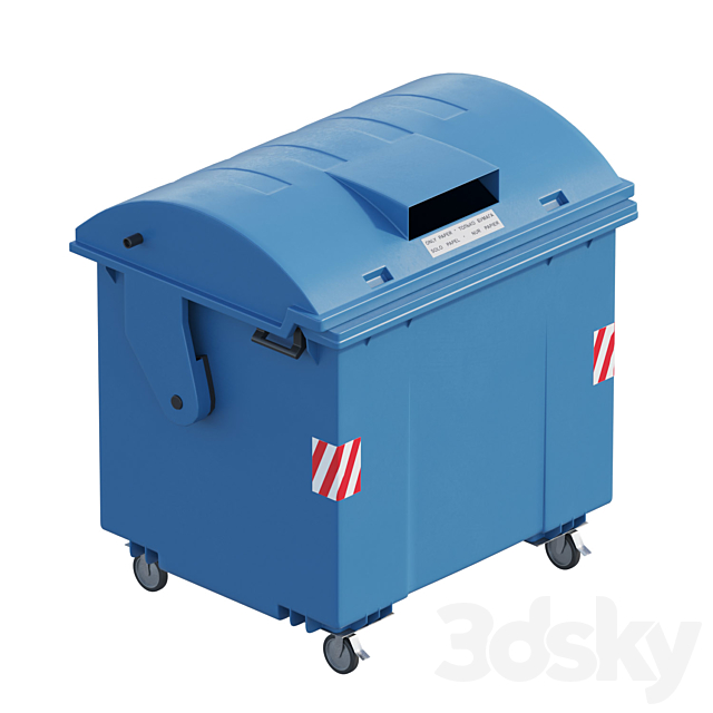 Garbage Containers 3DS Max Model - thumbnail 3