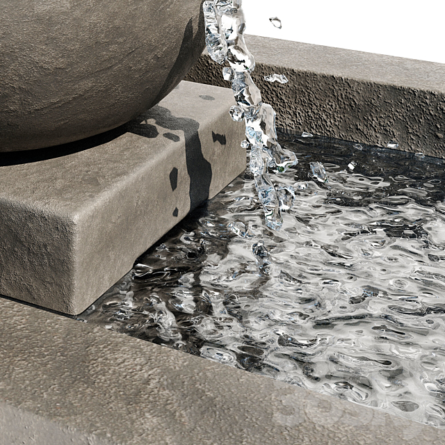 Genesis II Garden Water Fountain 3DSMax File - thumbnail 3