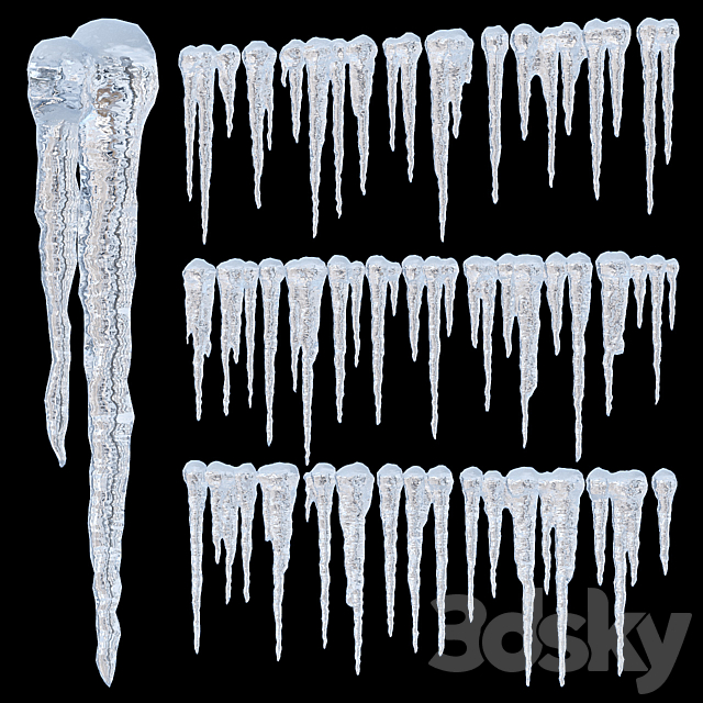 Icicles 2 3DSMax File - thumbnail 1