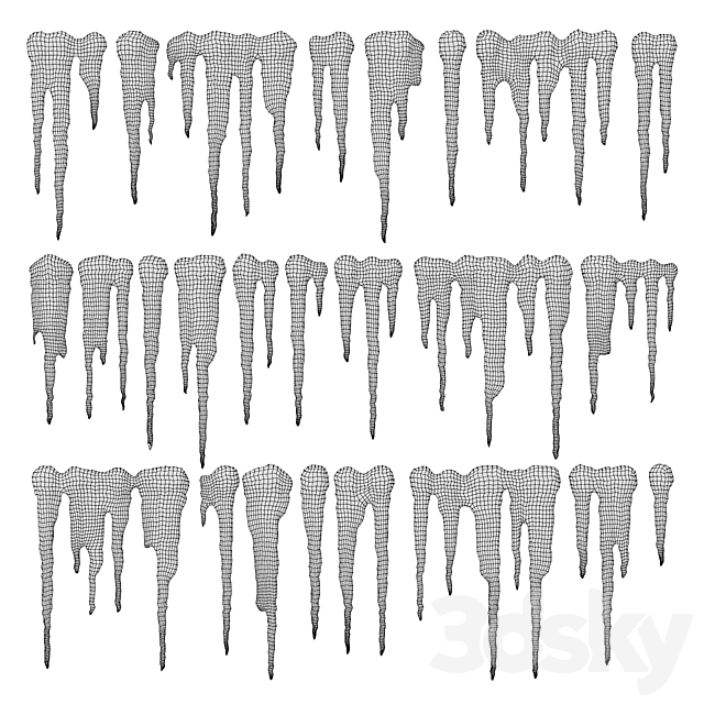 Icicles 2 3DSMax File - thumbnail 3