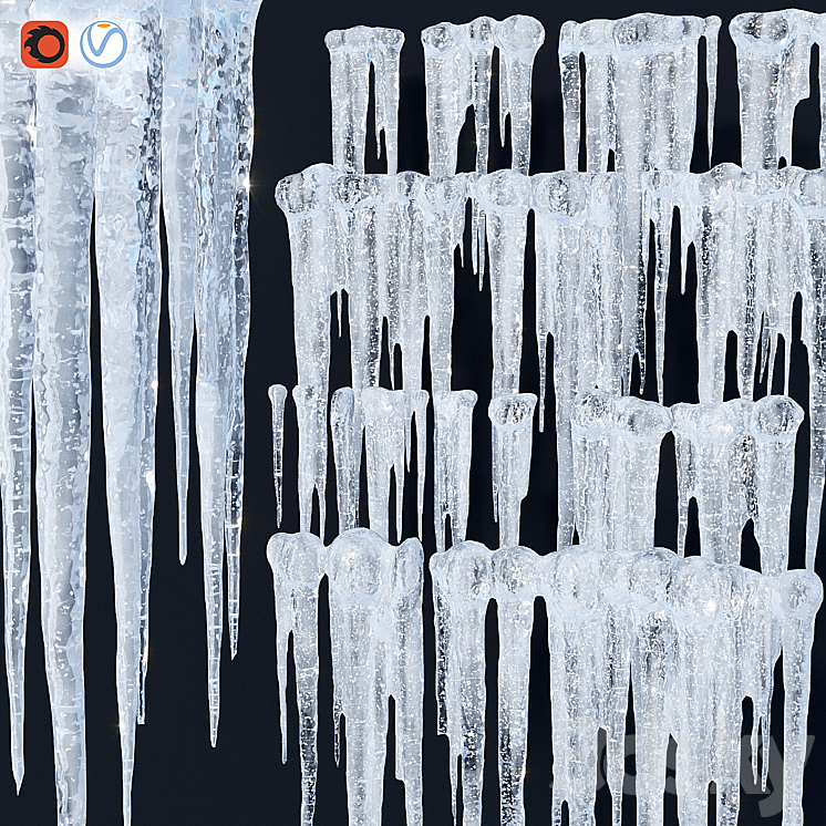 Icicles 3DS Max - thumbnail 1