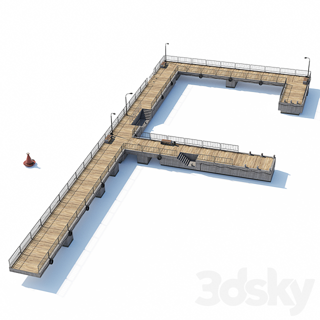 Modular Pier _ Bridge 2 3ds Max - thumbnail 1