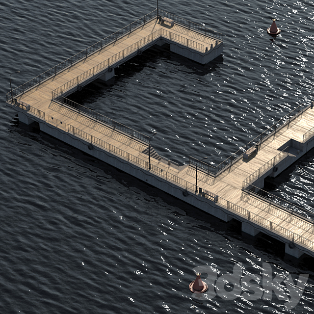 Modular Pier _ Bridge 2 3ds Max - thumbnail 2