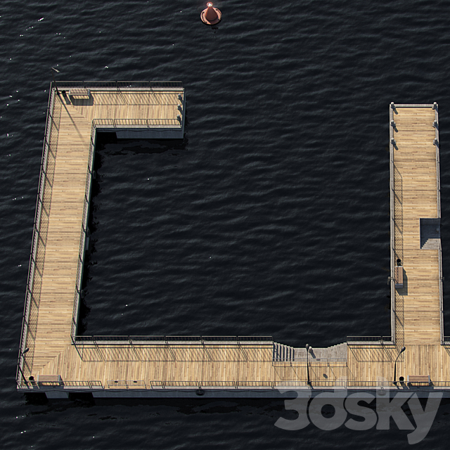 Modular Pier _ Bridge 2 3ds Max - thumbnail 3