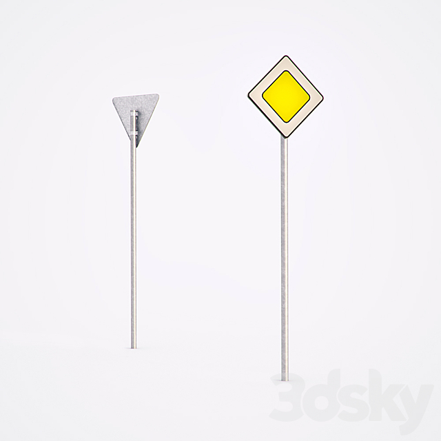 More than 250 road signs 3DSMax File - thumbnail 3